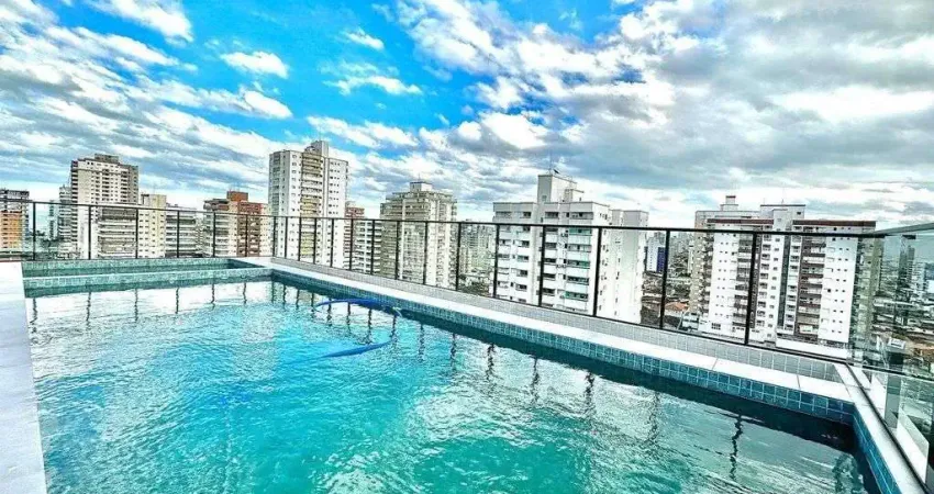 Guilhermina ! r$ 540 mil - novo 2 dormts, 1 suíte, varanda gourmet, 1 vaga