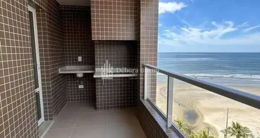 Frente mar ! entrada r$ 162 mil - 1 suíte, varanda gourmet vista mar, lazer top