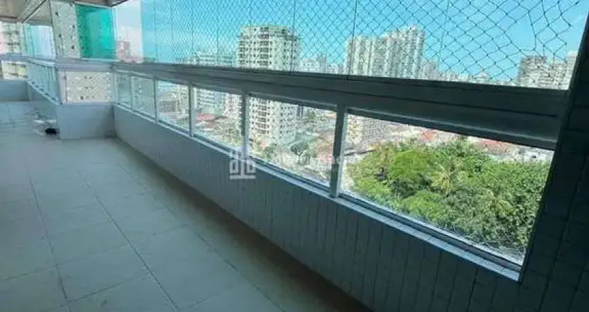 Maravilhoso! 3 dormitórios, porcelanato, vista mar, armário de praia, 2 vagas