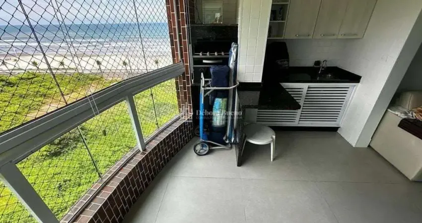 Frente mar! maravilhoso, mobiliado, porteira fechada 535 mil, 2 dormts, lazer