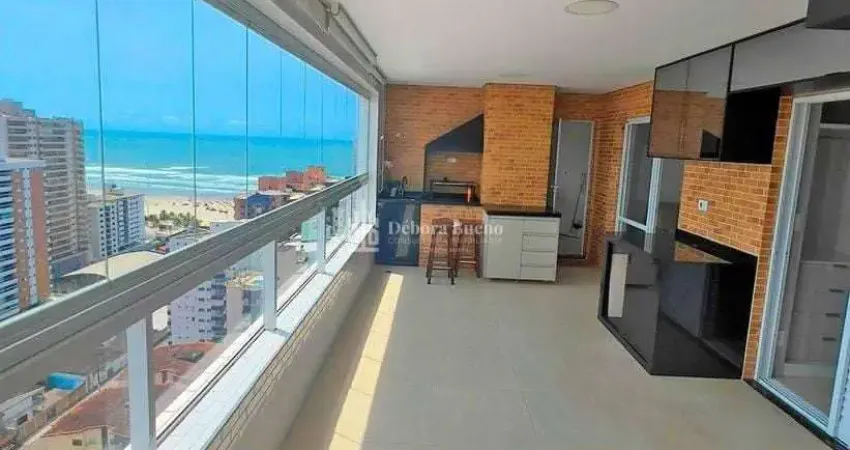 Alto padrão vista mar - mobiliado 3 dormts com 2 suítes, varanda gourmet, lazer
