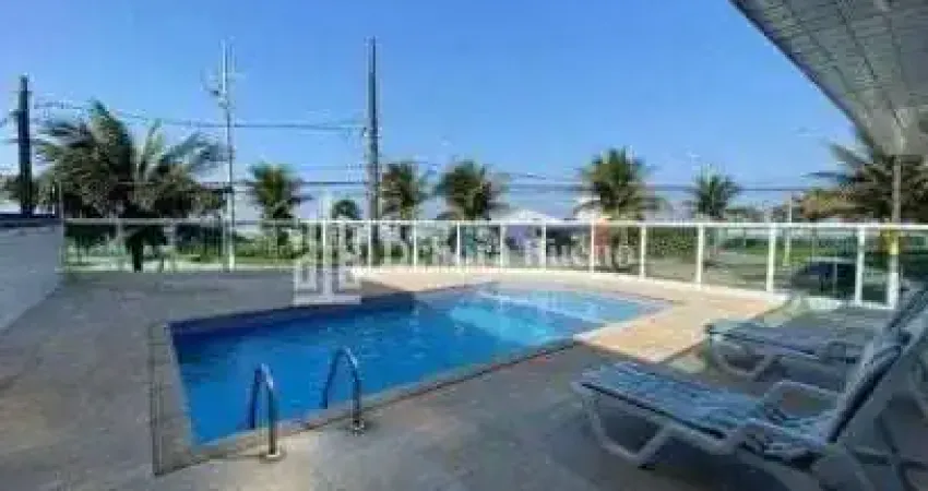 Frente mar e vista mar! todo mobiliado sacada gourmet 1 dormitório só 330 mil