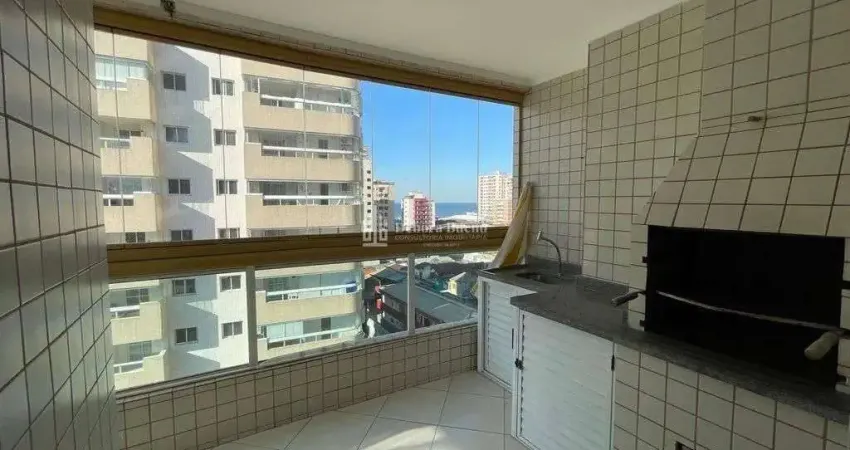 Maravilhoso apto vista mar vila tupi!! 3 dorms/1suite/sacada c/churrasqueira !!