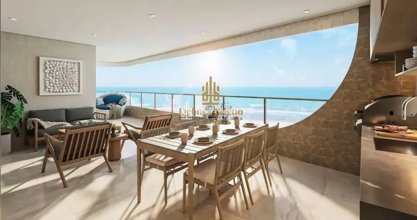 Alto padrao frente mar! luxuoso, sofisticado, 2 e 3 dormit, lazer magnifico, 143 mil entrada
