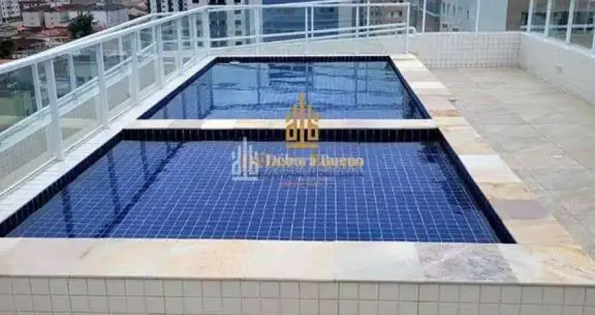 Guilhermina, apto novo 2 dorms, sacada, 3 mil pacote mês, 1 vaga, lazer