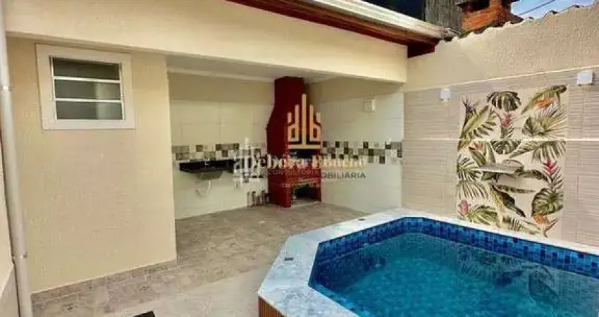 Casa com piscina otima localização em praia grande 2dormt 1suite 2vagas