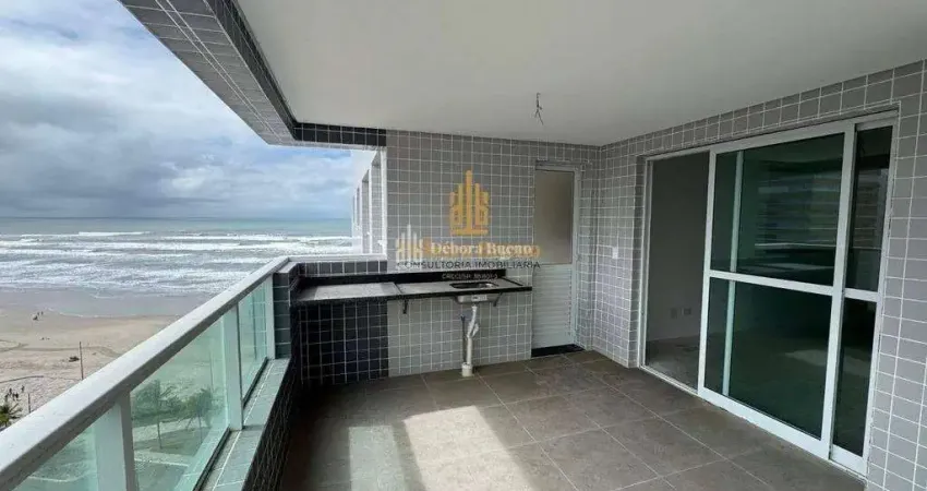 Frente mar! apto 3 dorms, suíte, vista linda, 2 vagas e lazer completo