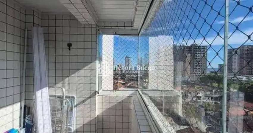 Guilhermina 1 dorm, 1 vaga, 65m²área útil, sacada,vista mar –r$ 285 mil