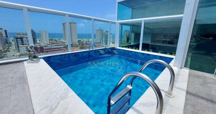 Cobertura com 3 dorms, Mirim, Praia Grande - R$ 900 mil, Cod: 4727