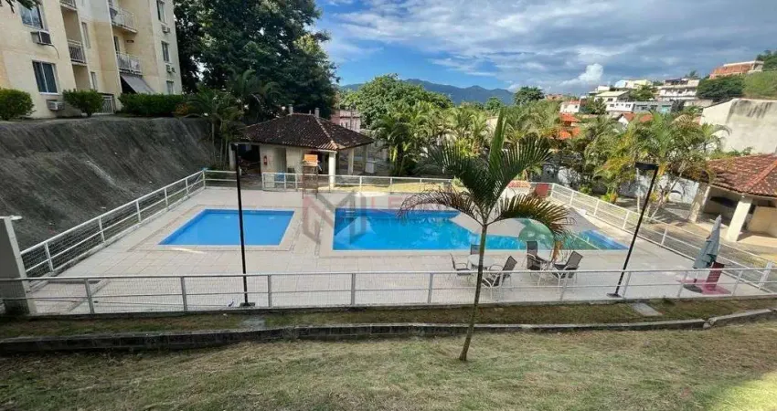 Apartamento no 4º andar no condomínio fechado rossi com piscina em campo grande