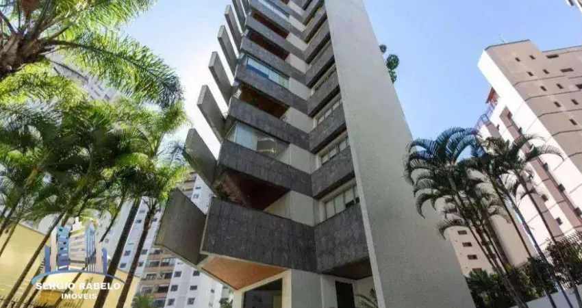 Apartamento com 4 dormitórios à venda, 244 m² por r$ 2.280.000,00 - moema - são paulo/sp
