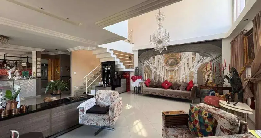 Cobertura à venda em santo andré, bairro jardim, com 4 quartos sendo 4 suítes, 3 vagas, 467m²