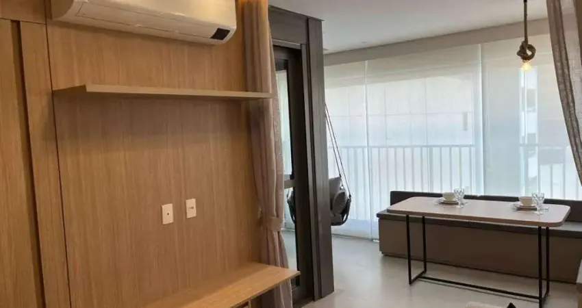 Apartamento novo, mobiliado e decorado no Paraíso com 44 m², 1 dormitório, 1 vaga, localizado a 950 m do Parque Ibirapuera.