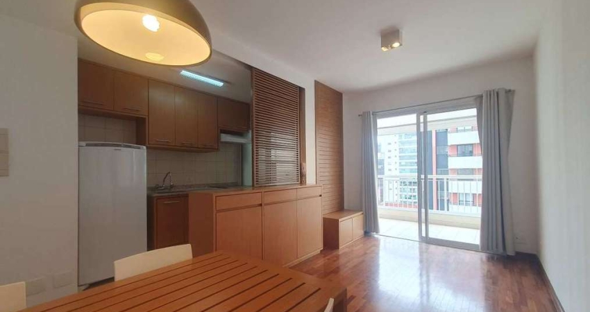 Apartamento para locação com 47 m² no Brooklin, região privilegiada próximo a Berrini e estação de trem, venha conhecer!