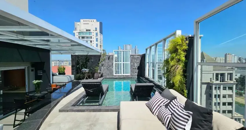 Venha conhecer esta incrível cobertura no brooklinc om 305 m²,  4 dormitórios, 3 suítes, piscina privaitva e uma vista espetacular!