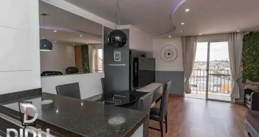 Apartamento à venda em diadema, taboão, com 3 quartos,1 sute e 2 vagas 72m². mobiliado
