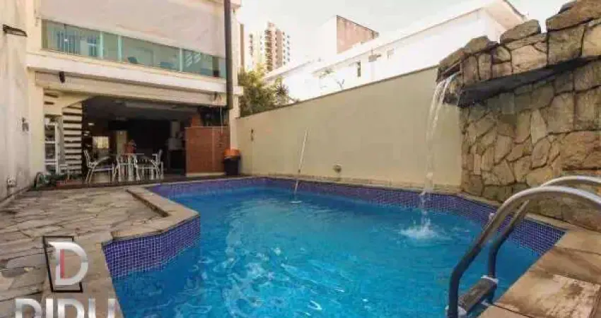 Sobrado à venda na vila regente feijó, com 3 quartos, 3 suítes, piscina com cascata, sauna úmida, área gourmet com forno de pizza, churrasqueira .