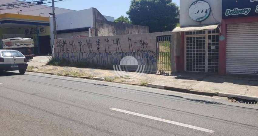 Terreno comercial à venda na Avenida Doutor Alberto Sarmento, Bonfim, Campinas