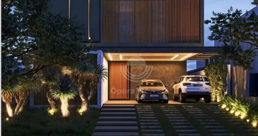 Casa em Condomínio, Nova com 341m2 construção em um terreno de 486m2.
