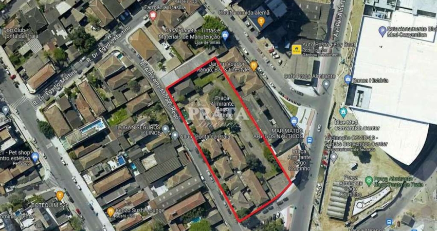 PONTA DA PRAIA SANTOS TERRENO COM 4.565M² ÓTIMA LOCALIZAÇÃO