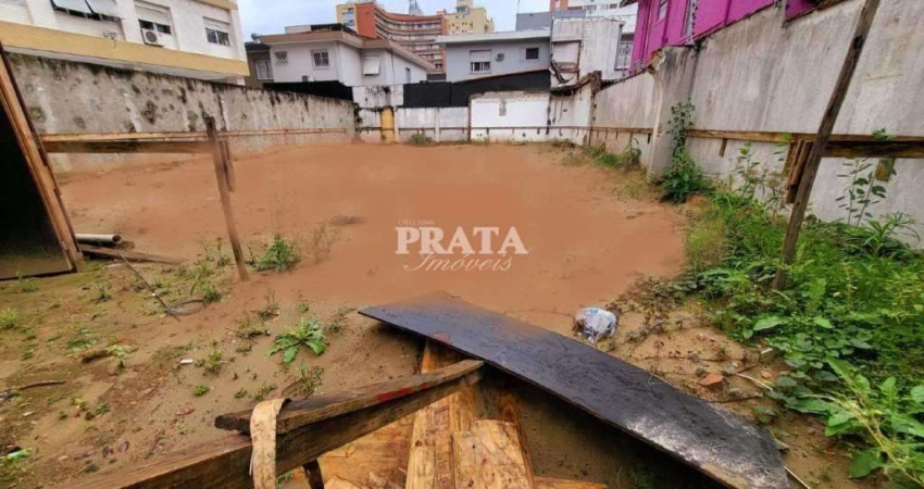 Terreno comercial à venda na Rua Ricardo Pinto, 46, Aparecida, Santos