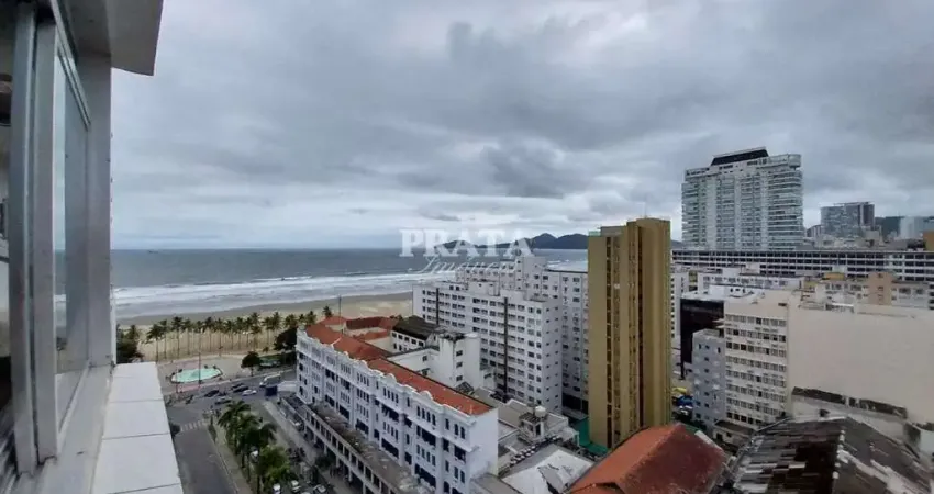 GONZAGA SANTOS 2 DORMITÓRIOS DEPENDÊNCIA DE EMPREGADA VISTA MAR
