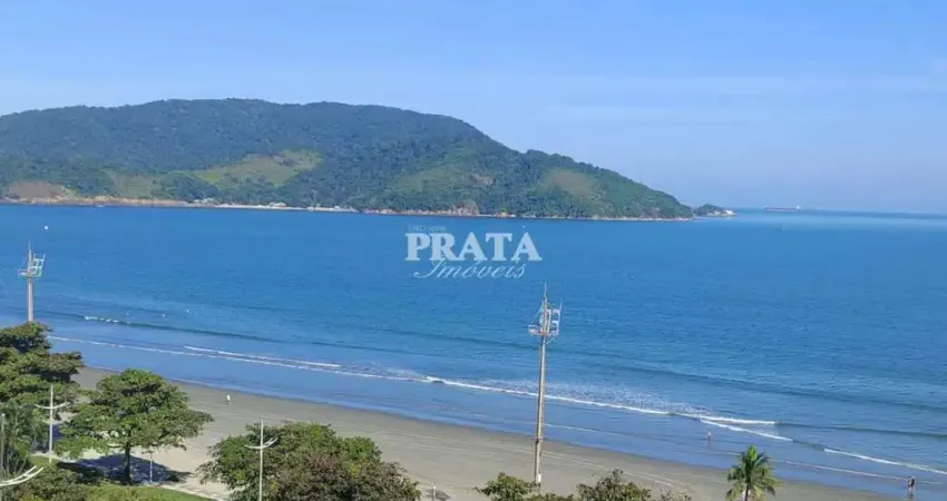 Embaré santos 2 dormitórios 1 vaga garagem prédio frente praia