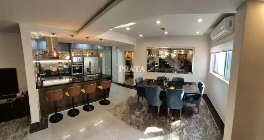 Embaré santos sobrado 2 dormitórios 2 vagas garagem mobiliado