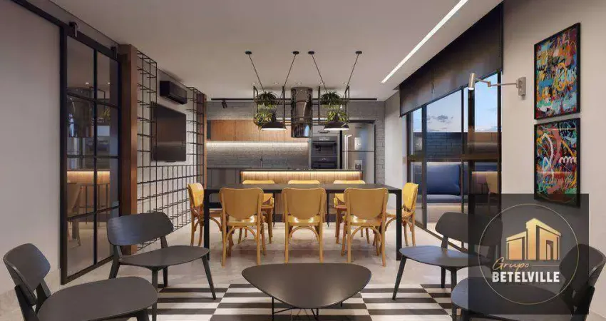 Studio com 1 dormitório à venda, 32 m² - Mercês - Curitiba/PR