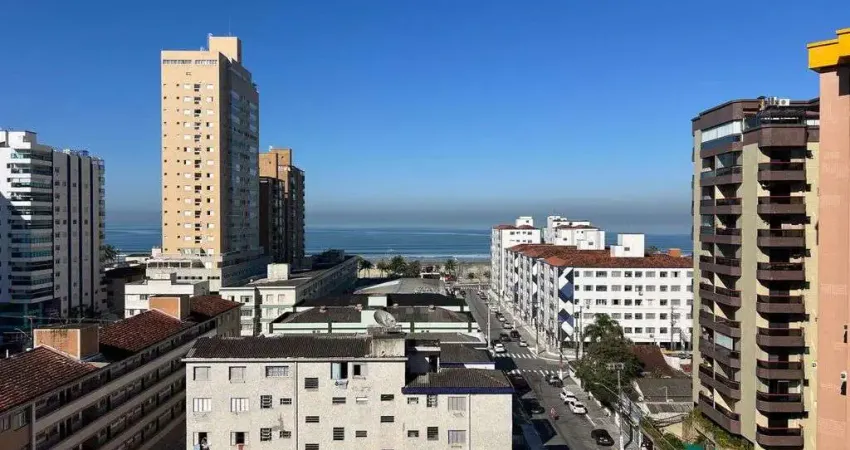 Apartamento com vista mar, 2 dormitórios, 1 suíte, boqueirão, praia grande sp.