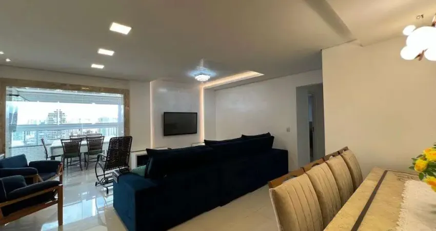 Cobertura mobiliada com vista mar no canto do forte, praia grande/sp