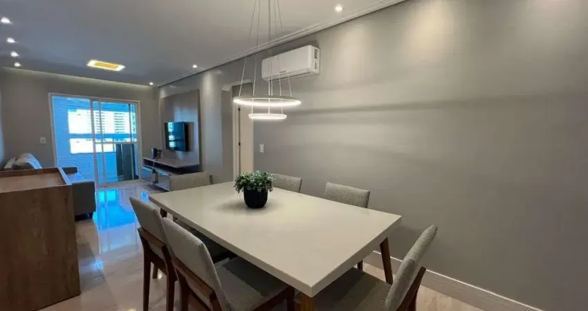 Apartamento mobiliado, 3 dormitórios, 2 suíte, canto do forte, praia grande sp.