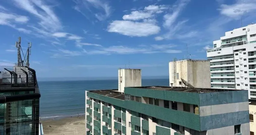 Cobertura mobiliada com vista mar e piscina privativa no canto do forte/sp.