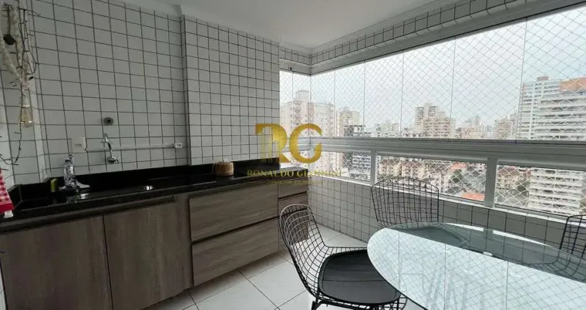 Apartamento mobiliado no campo da aviação, em praia grande.