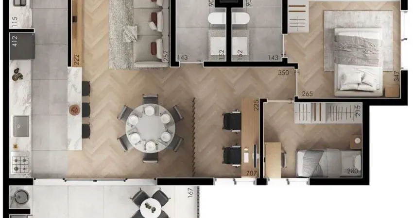 Apartamento com 3 quartos à venda na Rua Salomão Guelmann, 156, Novo Mundo, Curitiba