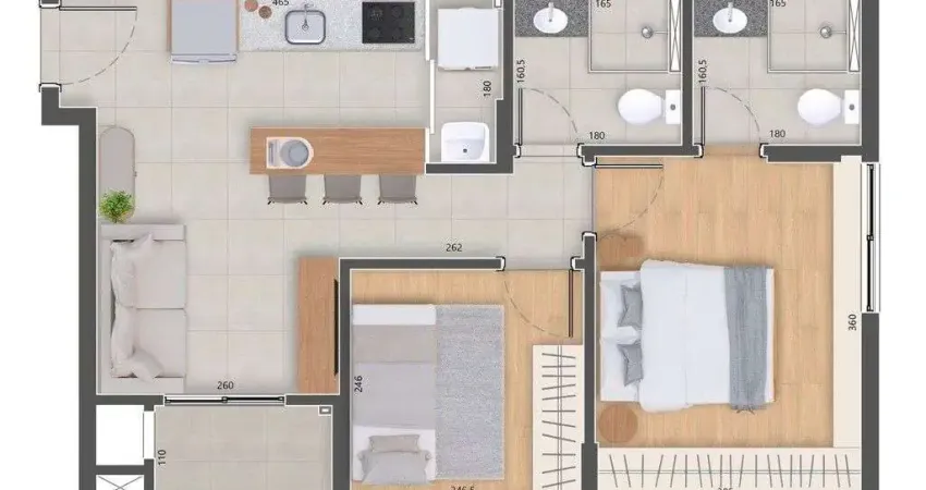 Apartamento com 2 quartos à venda na Rua Rio Grande do Sul, 202, Água Verde, Curitiba