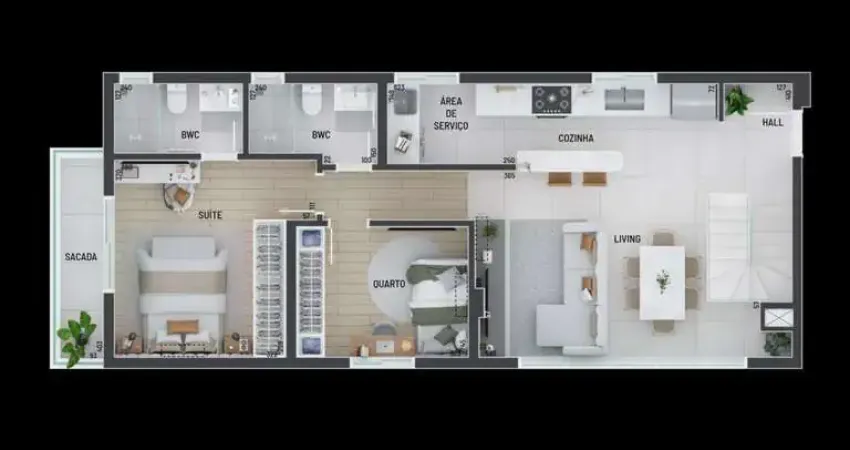 Apartamento com 2 quartos à venda na Rua Vital Brasil, 99, Portão, Curitiba
