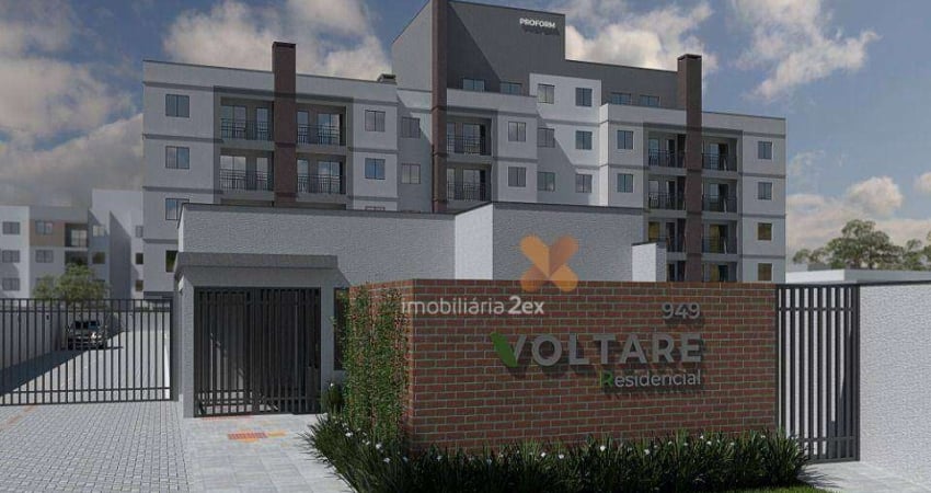 Apartamento com 2 dormitórios à venda, 46 m² por R$ 306.000,00 - Vargem Grande - Pinhais/PR
