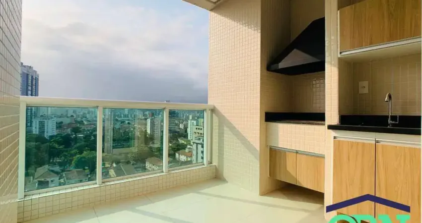 LIINDO APARTAMENTO ALTO PADRÃO com 77m² ÚTEIS - 02 SUÍTES - VARANDA GOURMET - 04 W.C - 02 VAGAS - LAZER COMPLETO - PONTA DA PRAIA / SANTOS