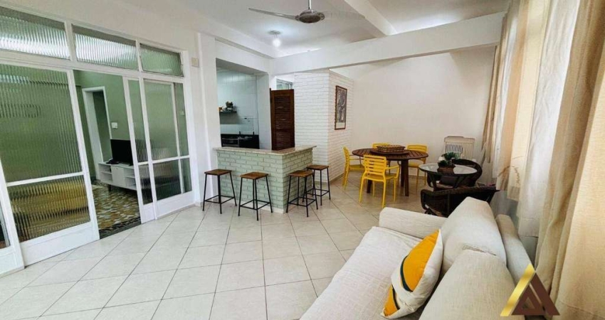 LINDO APTO. PADRÃO com 96m² ÚTEIS - REFORMADO - PORTEIRA FECHADA - VARANDA COM VISTA MAR - 01 DORM - W.C - 01 VAGA por R$ 389 MIL - PRAIA DO ITARARÉ