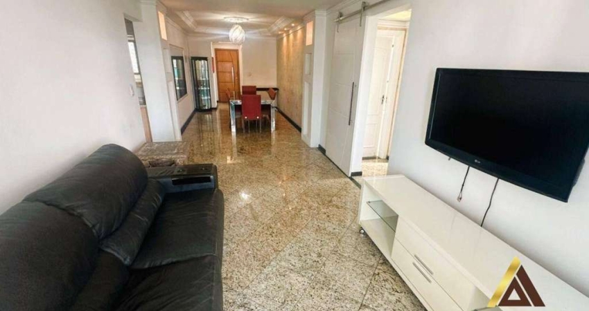 Apartamento com 3 dormitórios para alugar, 135 m² por R$ 6.500,00/mês - Embaré - Santos/SP