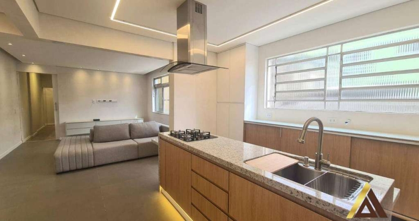 MARAVILHOSO APTO. 100% REFORMADO e SEMI-MOBILIADO com 100m² ÚTEIS - 02 SUÍTES - DEPENDÊNCIA COMPLETA - 03 W.C - 01 VAGA por R$ 789 MIL - APARECIDA