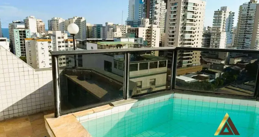 Cobertura com 2 dormitórios à venda, 112 m² por r$ 949.000,00 - gonzaga - santos/sp