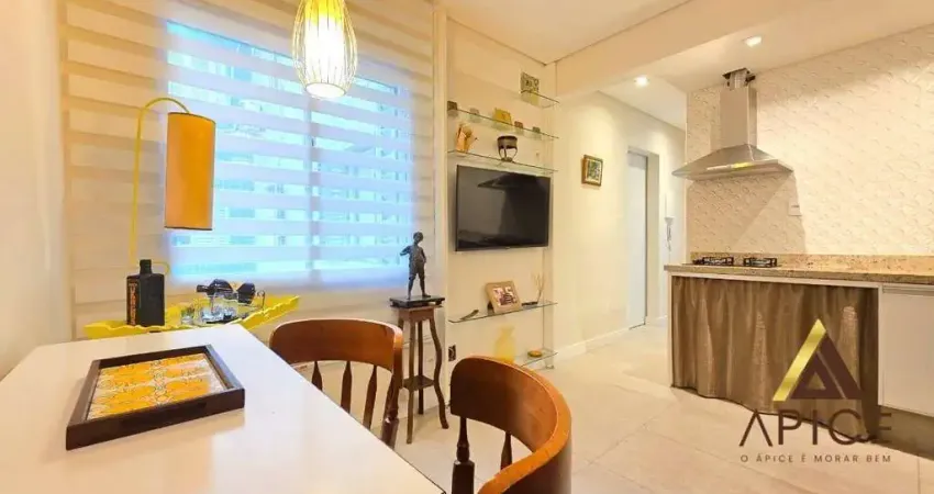 Apartamento com 1 dormitório à venda, 50 m² por r$ 379.000,00 - embaré - santos/sp