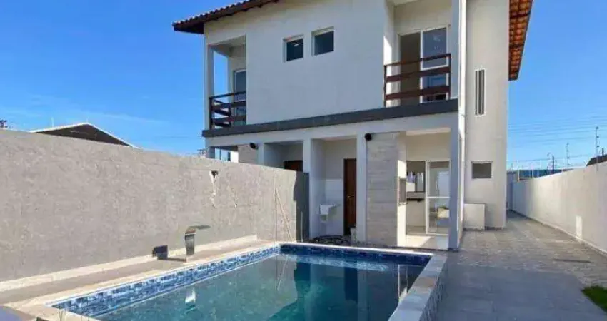 Sobrado com 2 dormitórios à venda, 72 m² por r$ 385.000,00 - cibratel ii - itanhaém/sp