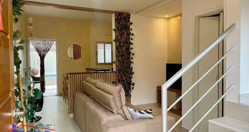 Sobrado com 2 dormitórios, 69 m² - venda por r$ 620.000,00 ou aluguel por r$ 3.800,00/mês - suarão - itanhaém/sp