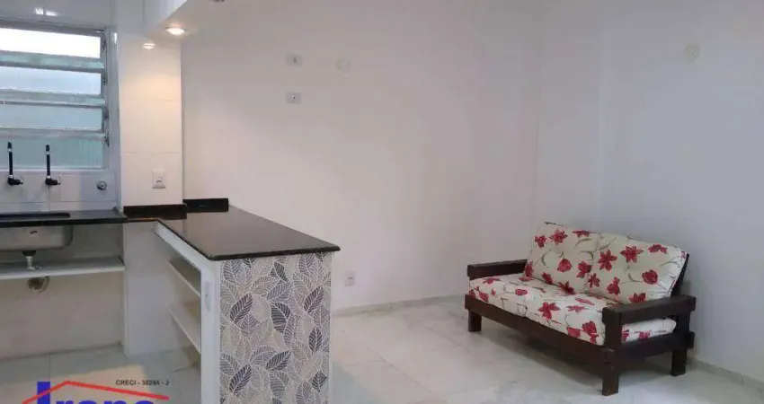 Apartamento com 1 dormitório para alugar, 42 m² por R$ 1.300,00/mês - Centro - Itanhaém/SP