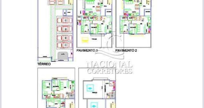 Cobertura com 88,76 m2 - com 2 dormitórios, 1 suíte - Paraíso - Santo André.
