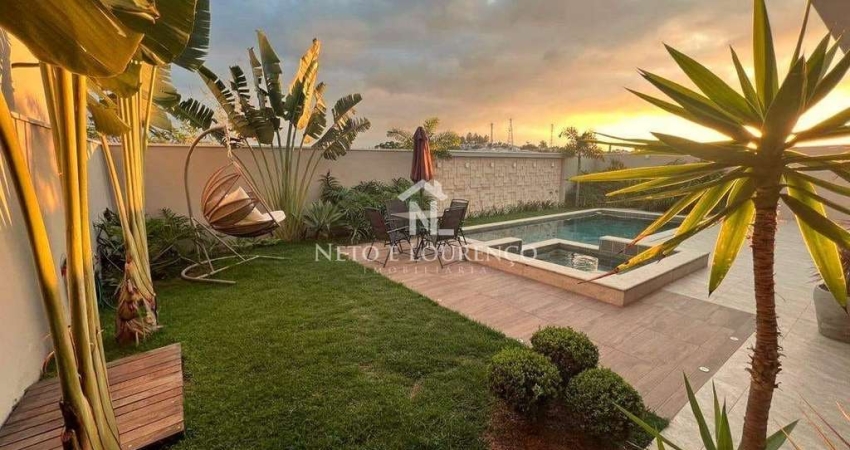 Casa térrea com 3 quartos à venda no Condomínio Terras de Jundiaí, Jundiaí-SP – conforto, segurança