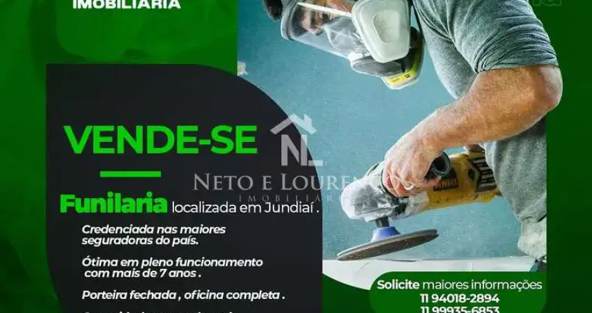 Oficina de funilaria e pintura à venda na Vila Rami em Jundiaí (SP) – Excelente ponto comercial com